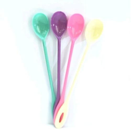 Sendok Jus Es Krim Bahan Plastik / Sendok Panjang Pengaduk Jus Plastik