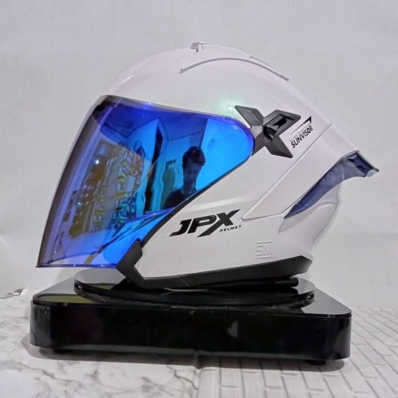 HELM JPX NOVA X PAKET GANTENG PUTIH