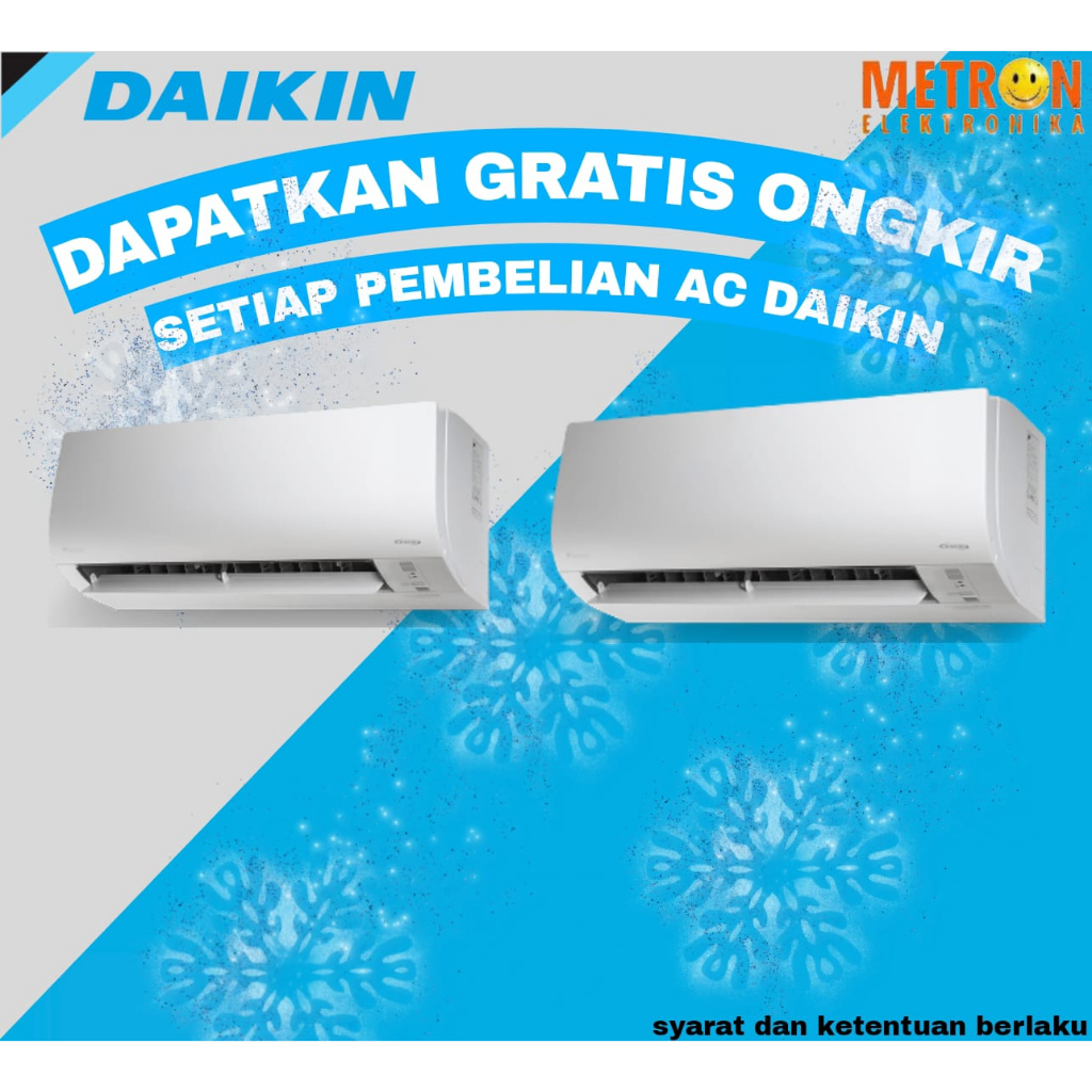 DAIKIN FTP 15 AV14 AC SPLIT 0.5 PK FREON R32 BREEZE MALAYSIA /  FTP15AV14