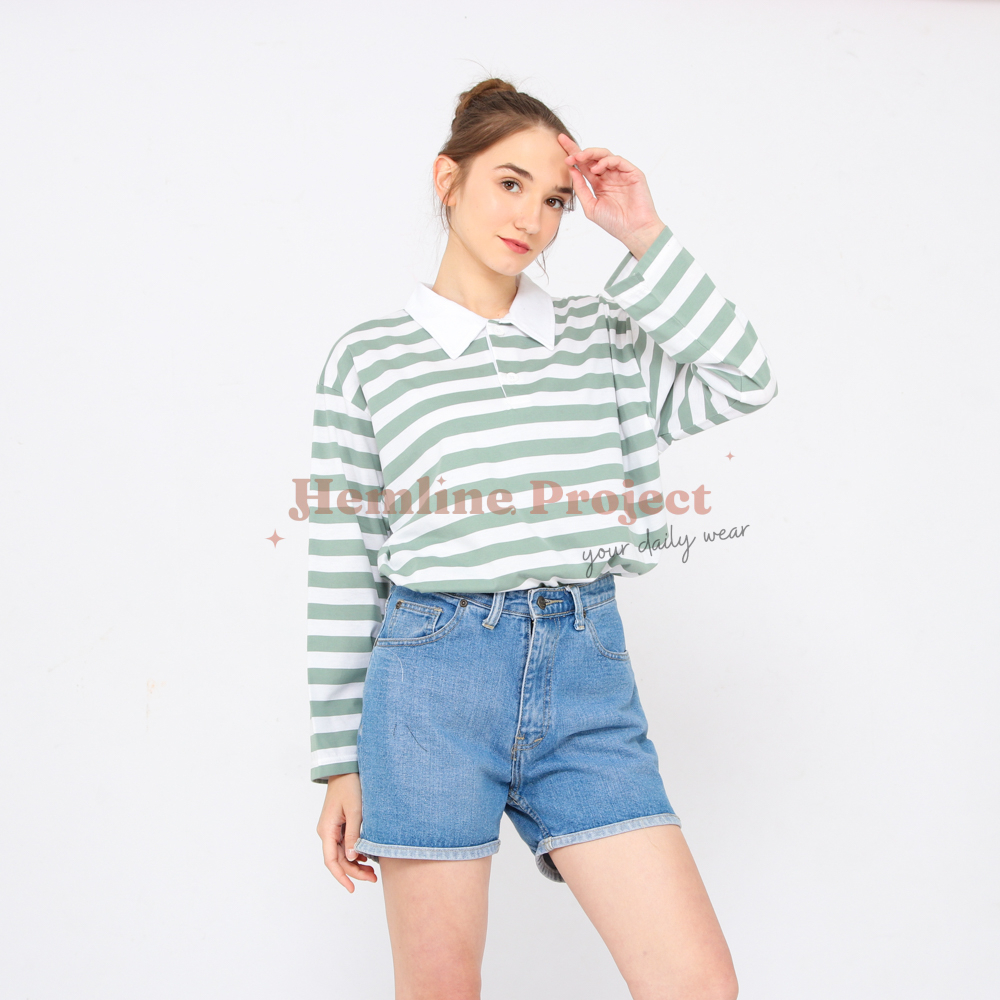 Hara Oversized Stripe Top By Hemline Project