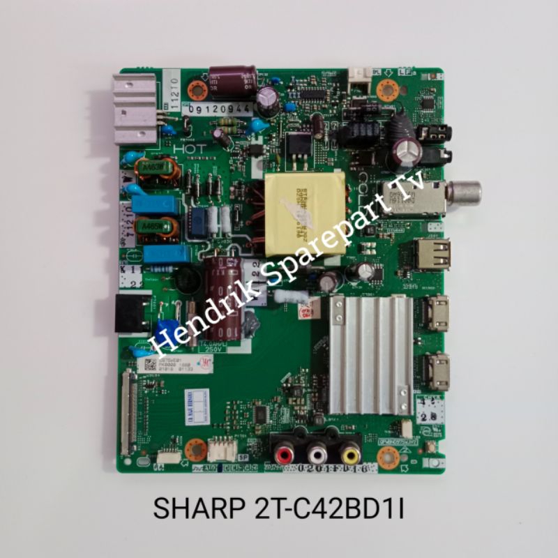 SHARP 2T-C42BD1I - MESIN TV MODUL MB MAINBOARD TV LED SHARP 2T C42BD1I