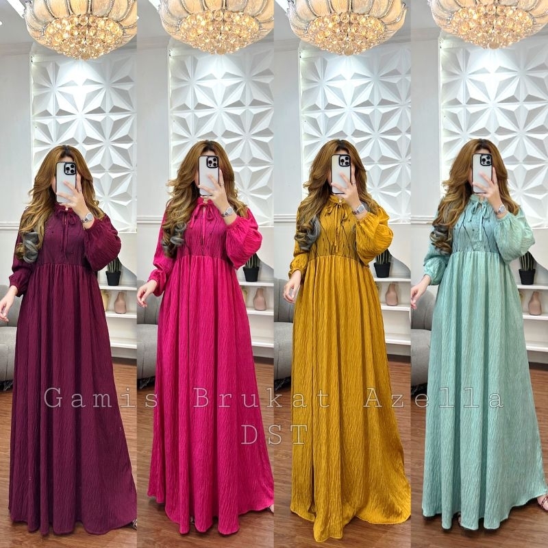 Gamis Brukat Azella merek DST
