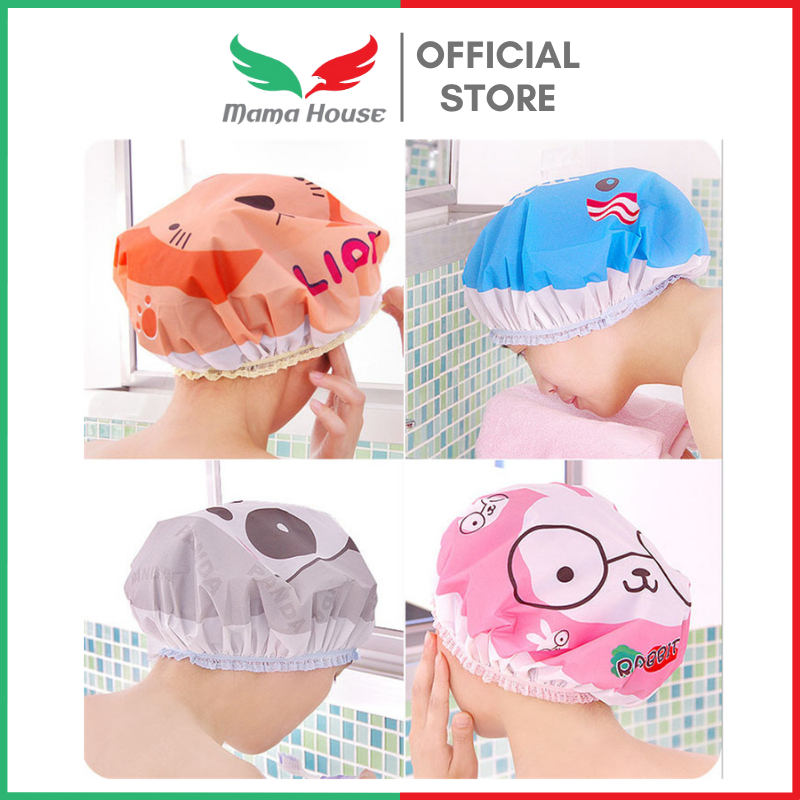 [MH] Shower Cap Karakter Dewasa Plastik Pvc