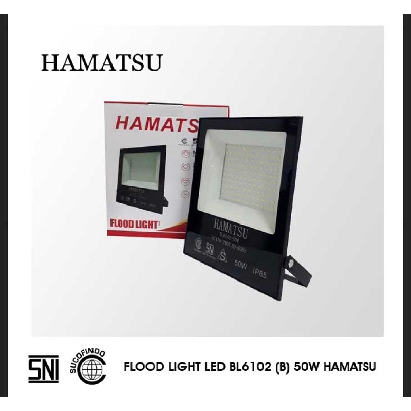 Lampu Sorot Tembak Led Floodlight 50 Watt 50W SNI