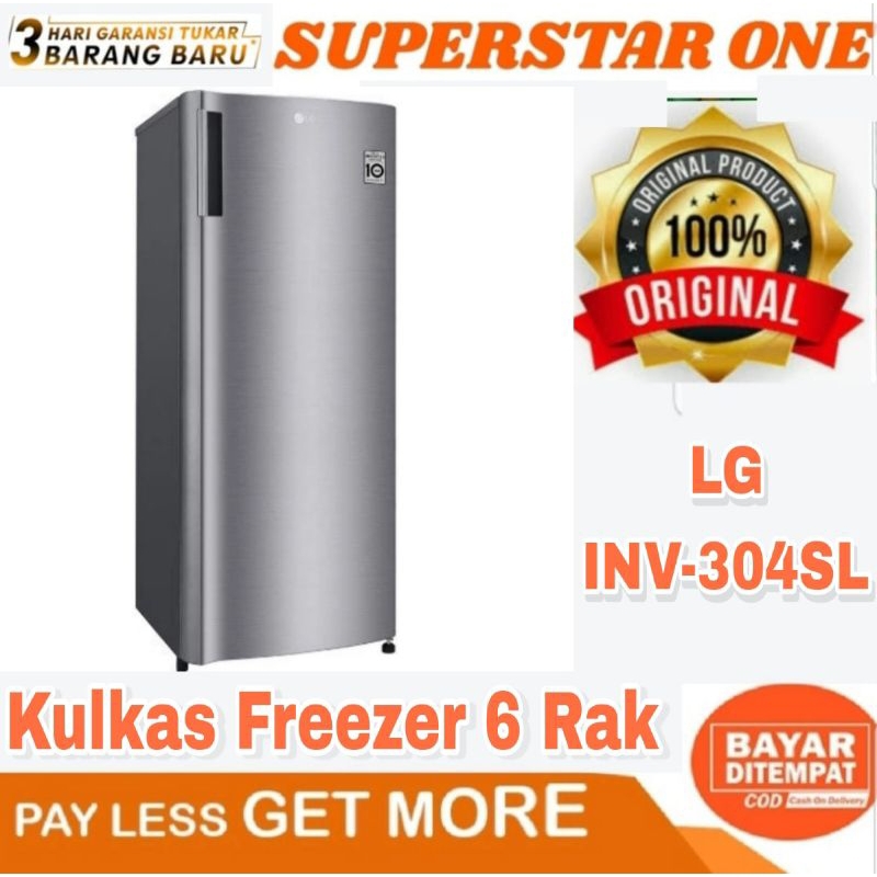 Kulkas LG freezer 6 Rak LG Kulkas INV-304SL