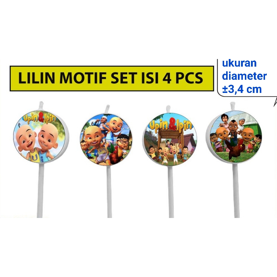 lilin ulang tahun karakter Upin & Ipin / Upin dan Ipin