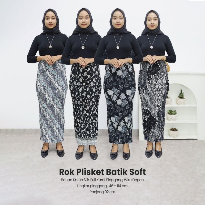 Rok Plisket Batik Fit To XL - Naira Batik