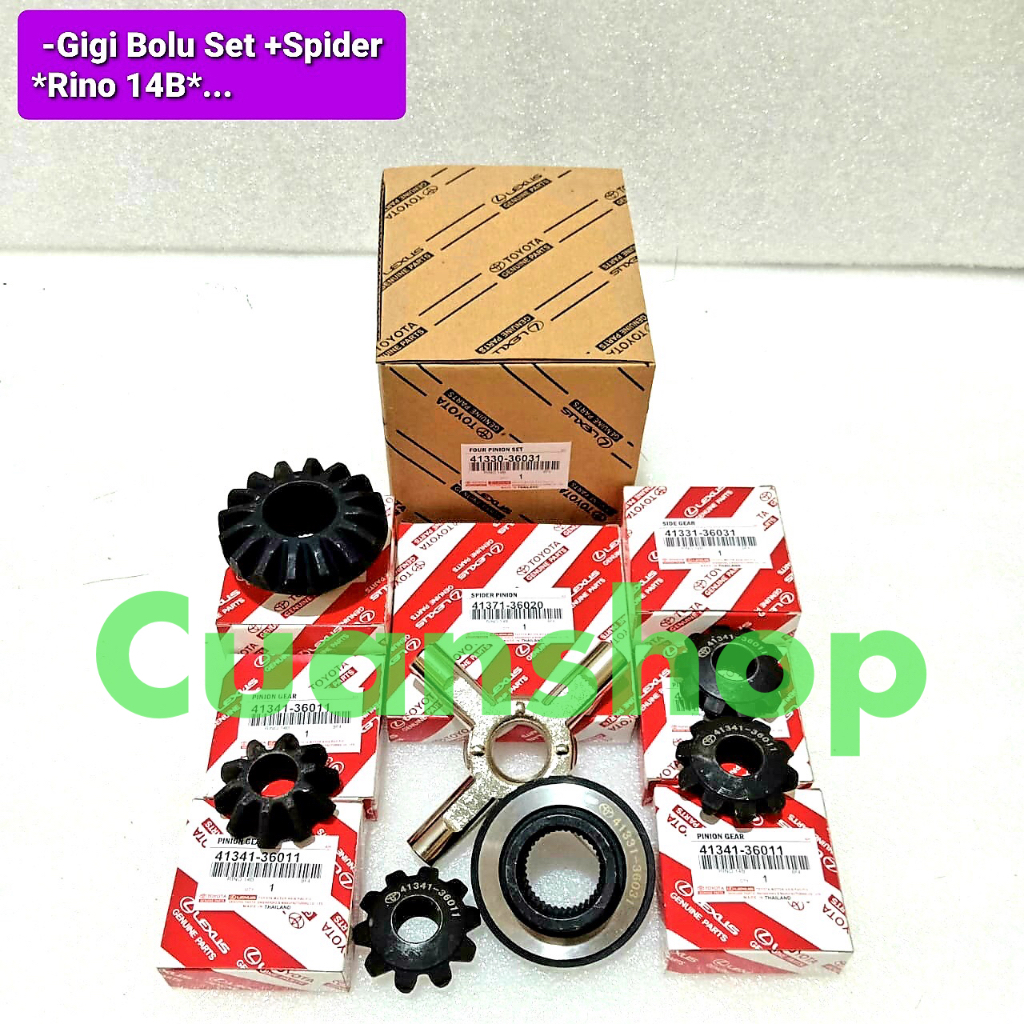 GIGI BOLU SET GIGI GARDAN SET TOYOTA RINO 14B RINO115