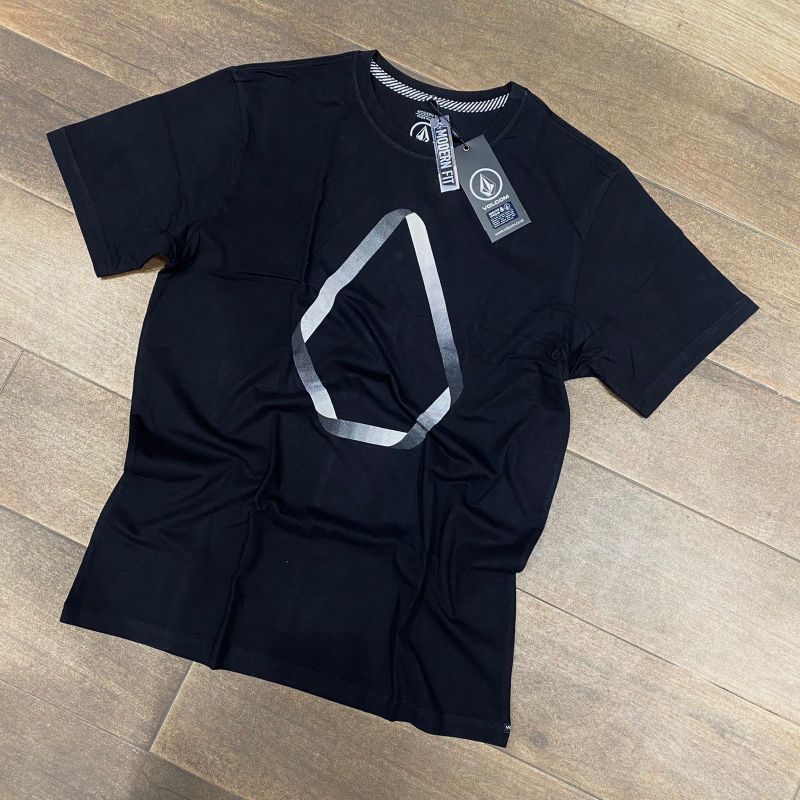 Kaos Volcom Original New Arival Msf Glans Short Sleeve Tee Black