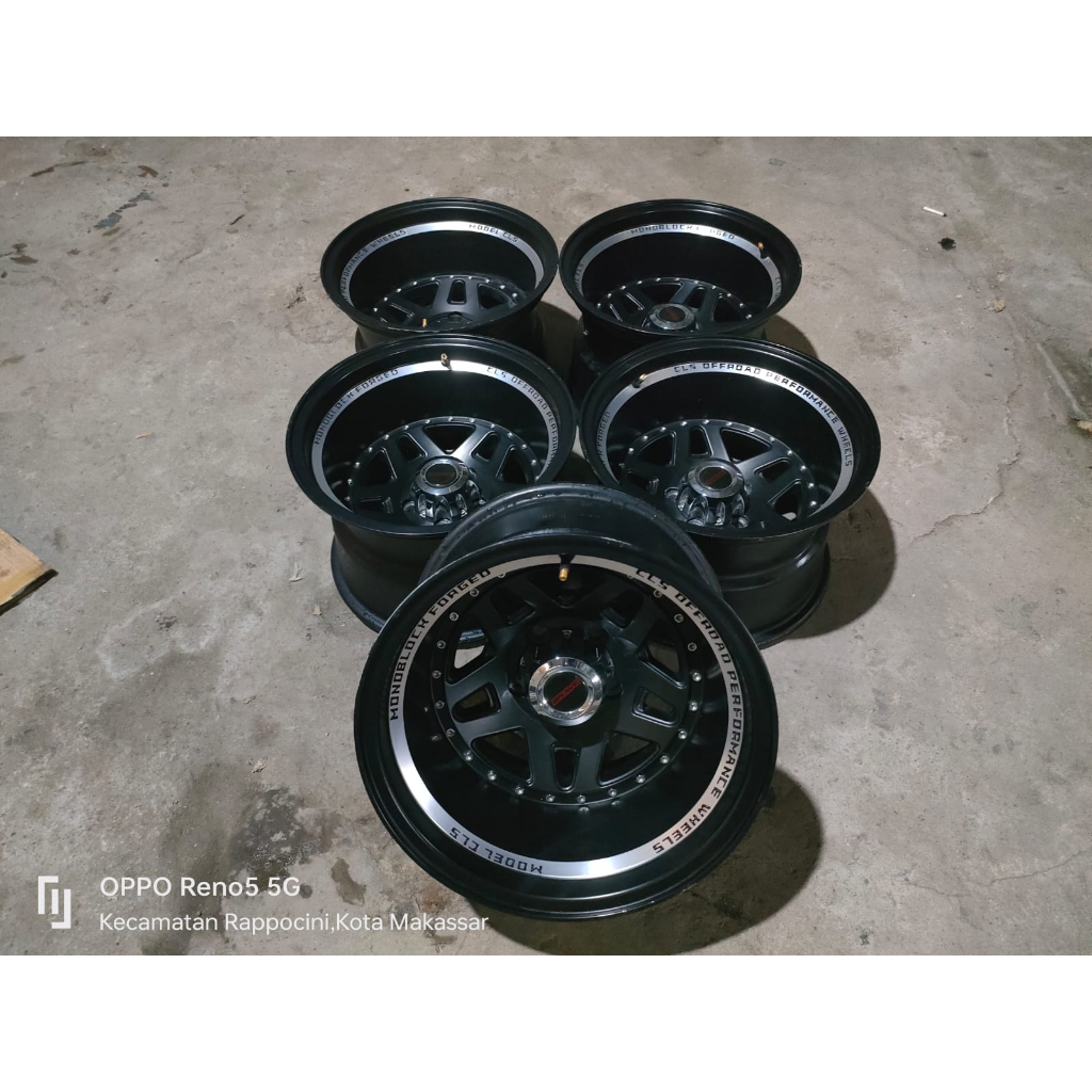 Velg Mobil Bekas Ring 15 BRAVE R15 Lebar 10 Lubang 5 ET-44