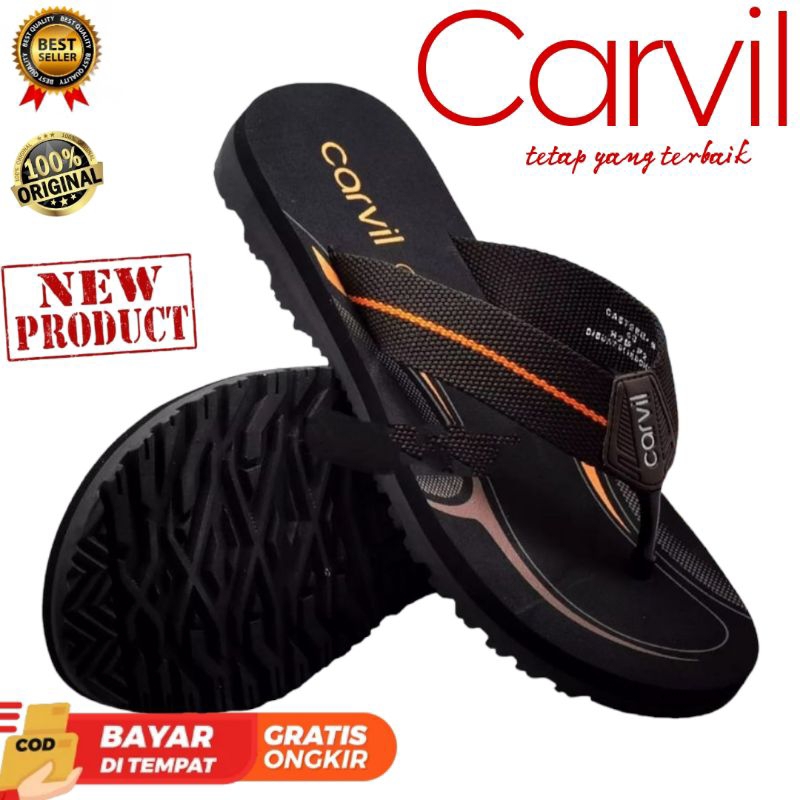 TERMURAH SANDAL PRIA - SANDAL PRIA CARVIL ANTI AIR - SANDAL PRIA CARVIL 100% ORIGINAL