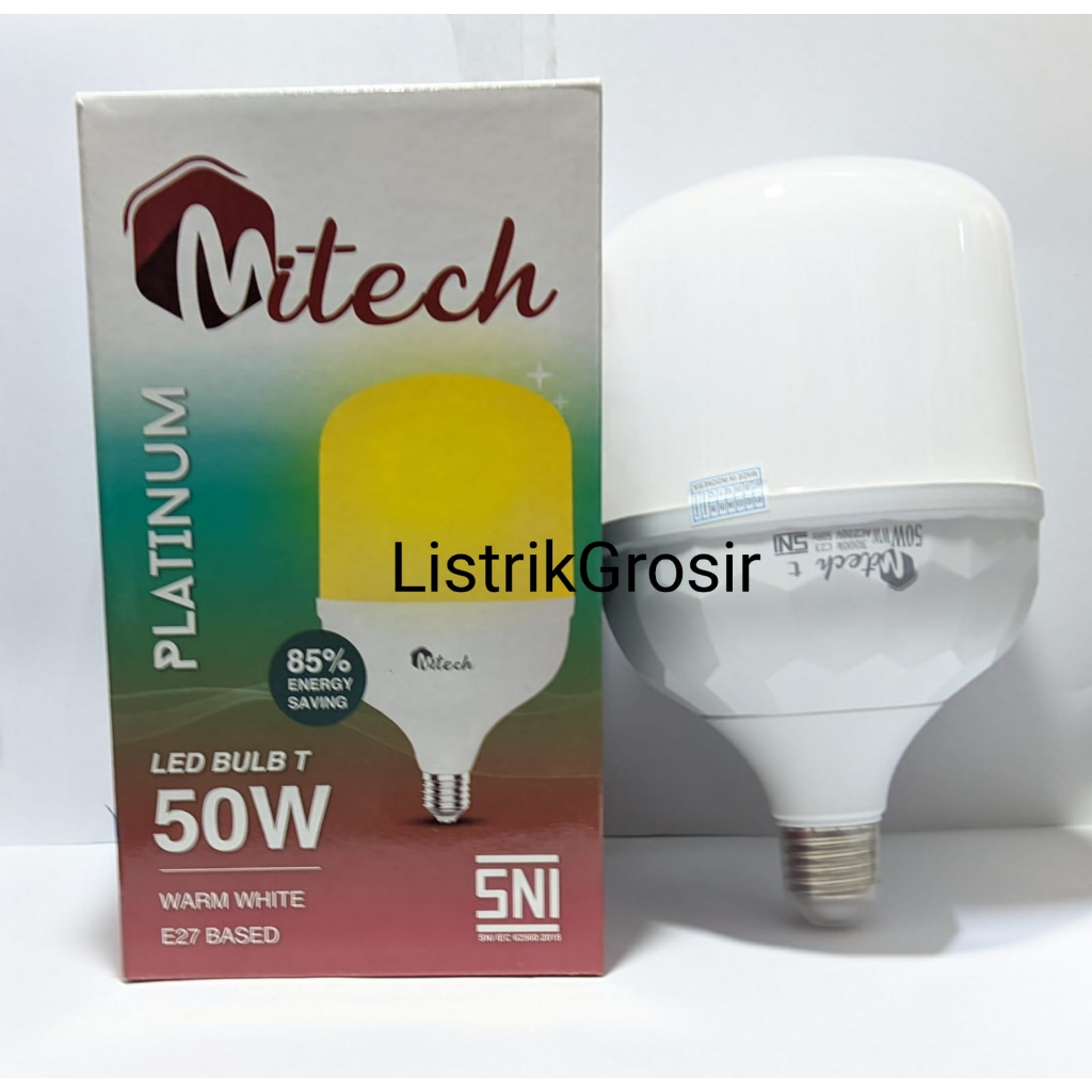 Kuning / Warm White Lampu Led MITECH 50w Kapsul 50watt WarmWhite