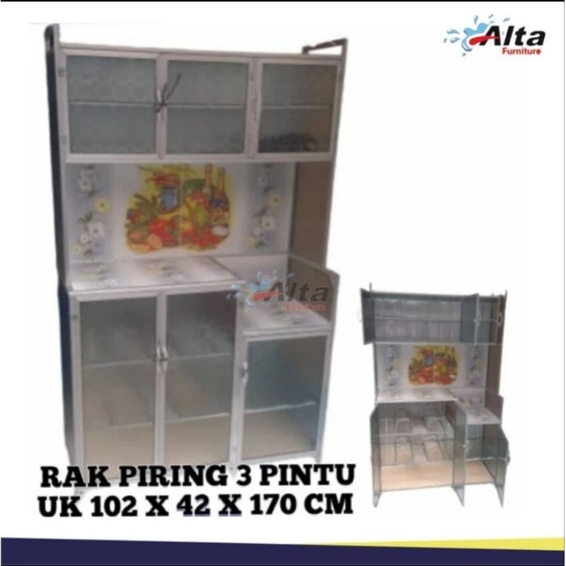 Rak Piring / Rak Dapur / Rak Kompor / Meja Kompor / Pintu / Lemari Piring