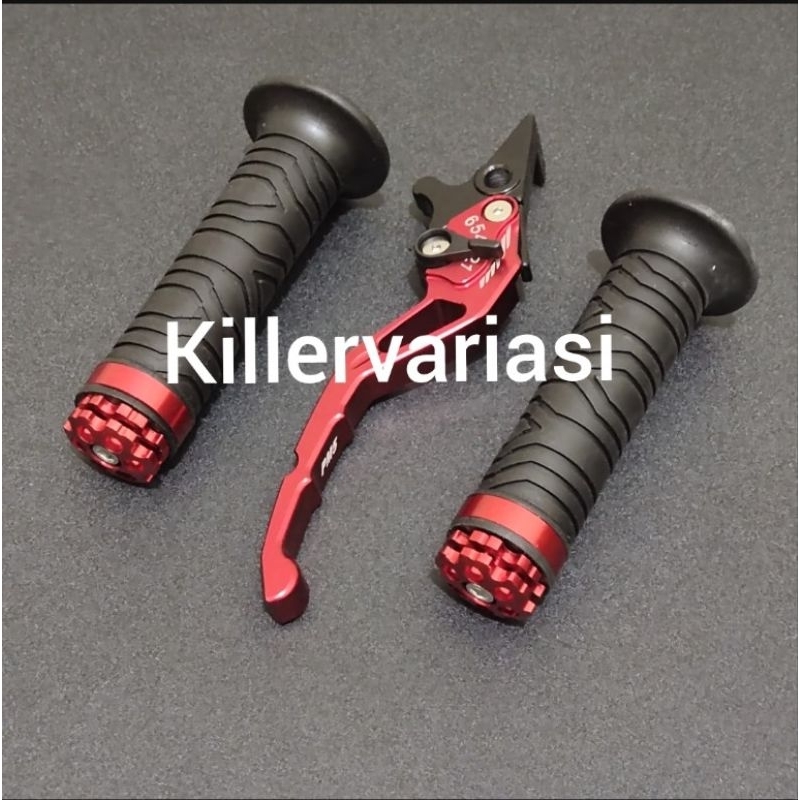 PROMO PAKET HANDLE REM + HANDGRIP JALU CNC SUPRA KHARISMA SUPRA X 125 OLD/NEW REVO ABSOLUTE REVO LAMA DLL