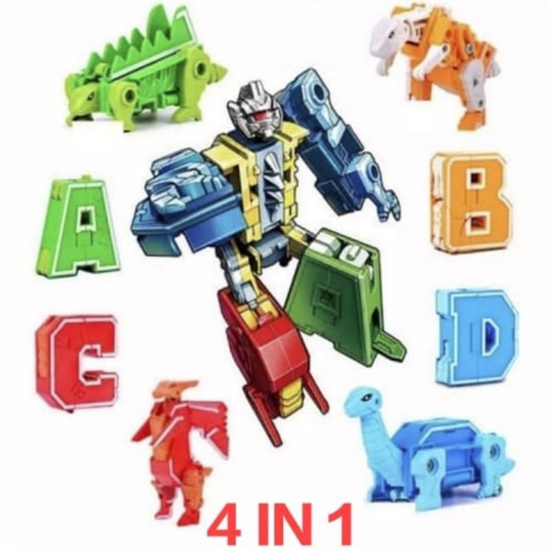 COD PROMO QQ15 QQ16 MAINAN ANAK ROBOT 5IN1 PUZZLE HURUF DAN ANGKA BISA JADI ROBOT