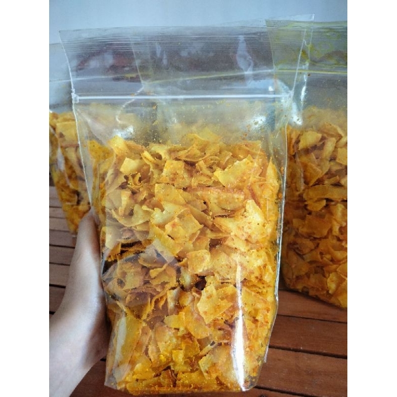 

keripik kunyit pedas khas Nanga pinoh