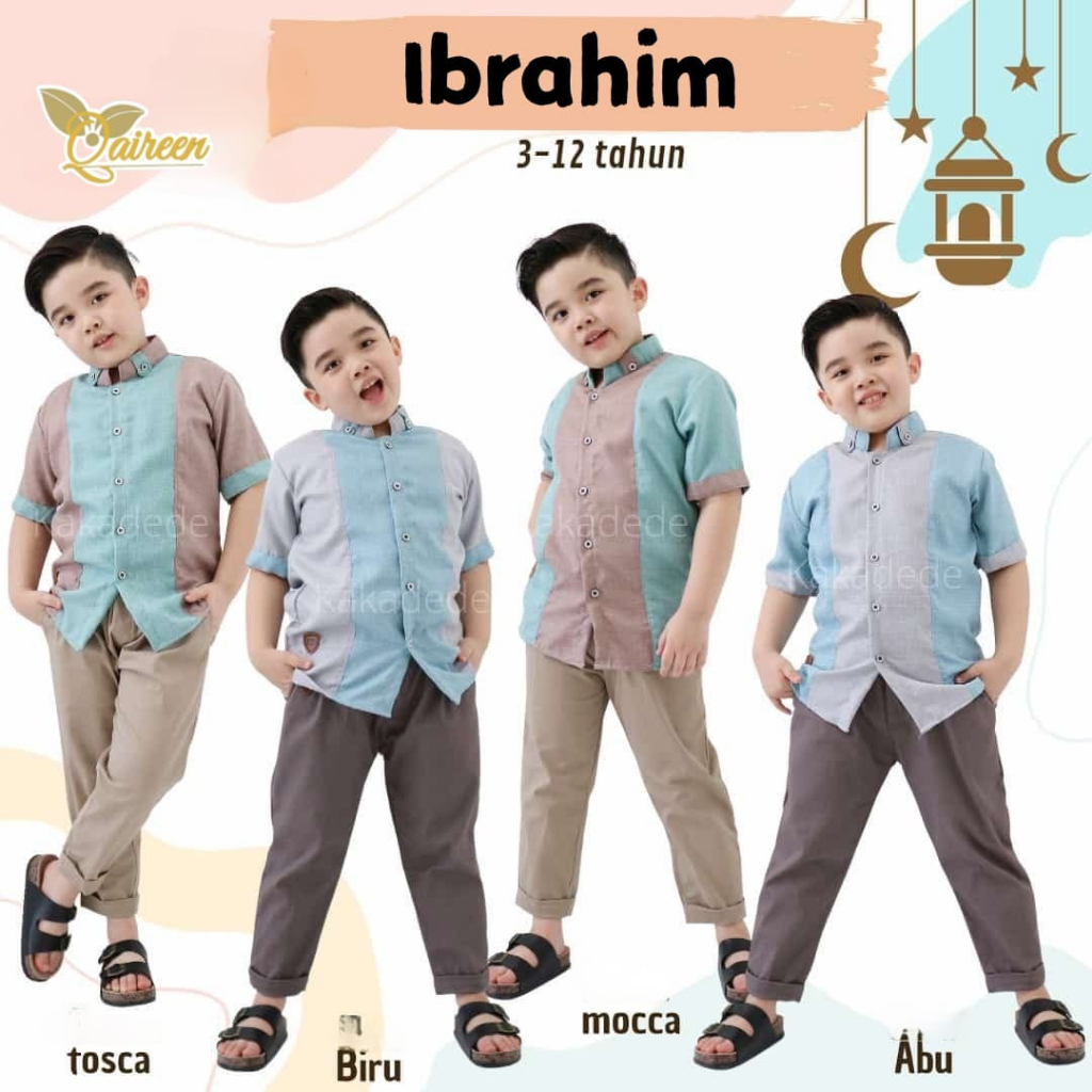 Baju Koko Anak Set Ibrahim by Qaireen
