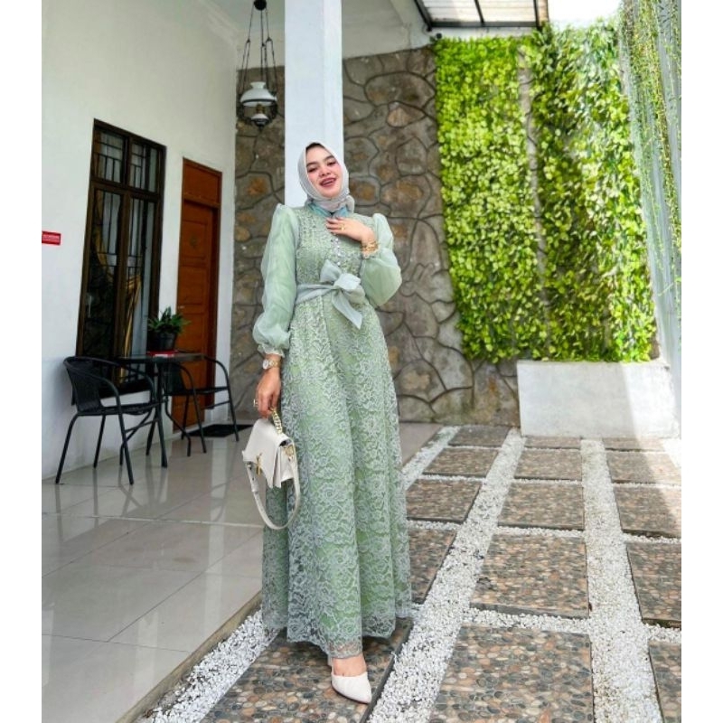 GAMIS BURKAT ORGANZA BISA COD