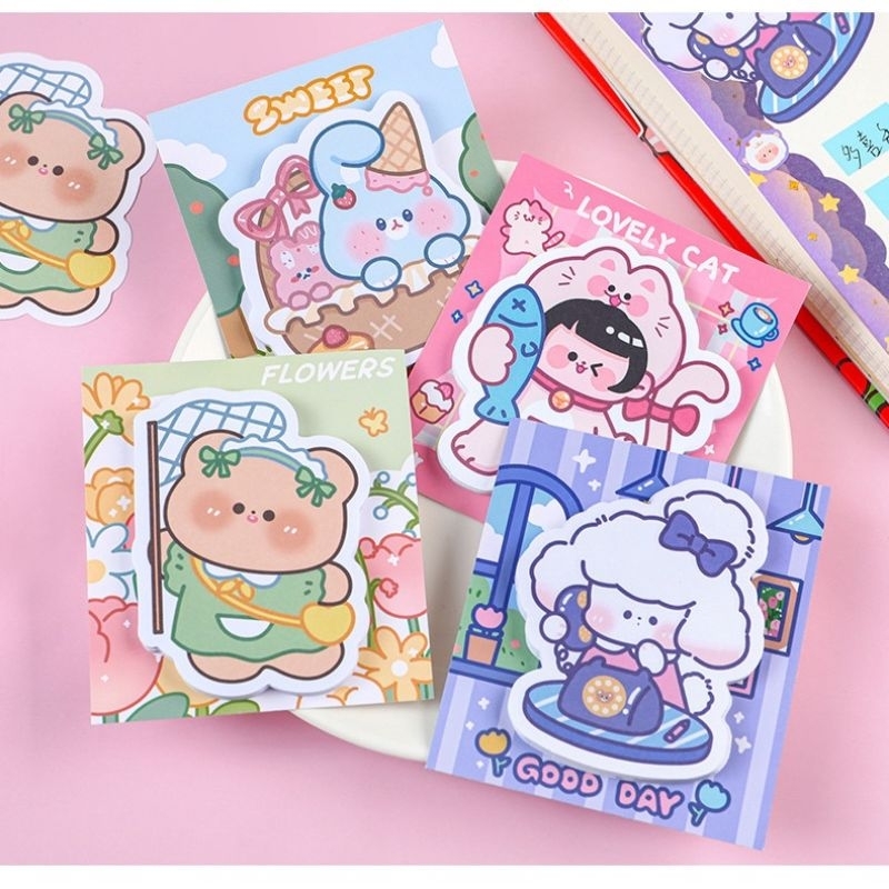 

[Peekastuff] STICKY NOTE FULL ILUSTRASI LUCU