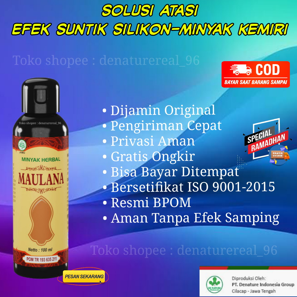 Obat cair peluruh bekas suntikan silikon dikelamin - kemaluan bengkak asli de nature