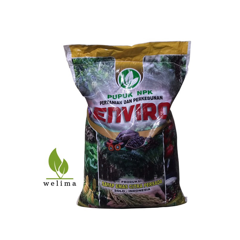 Pupuk NPK Enviro 17-14-12 Pupuk majemuk Dengan mineral lengkap 50 kg