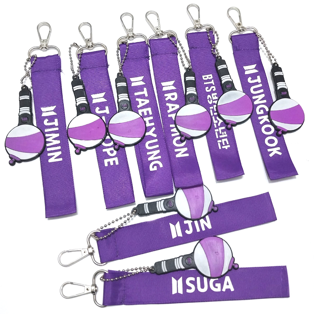 STRAP BTS MEMBER NAME KEYRING LANYARD BANGTAN BOYS JIMIN SUGA JUNGKOOK JIN RAPMON JHOPE TAEHYUNG