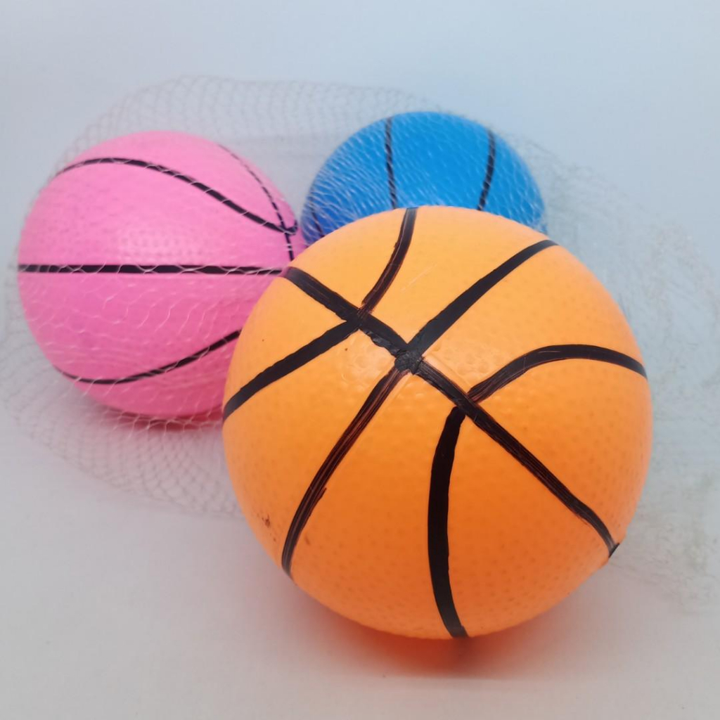 Mainan Anak Bola Basket Karet Uk 22 cm - olahraga