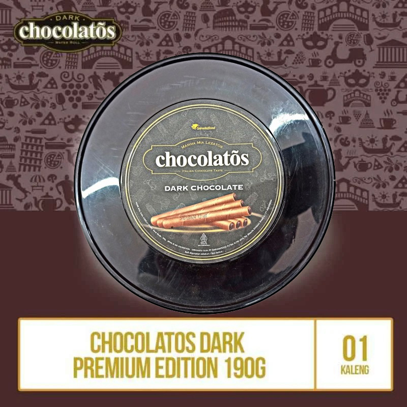 

Gery Chocolatos dark premium wafer roll rol 190gr 190g 190 gram