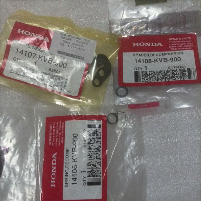 1set plat decompresi Vario110 karburator (1pcs plat decomp 14107-KVB-900,1pcs per decomp 14106-KVB-9