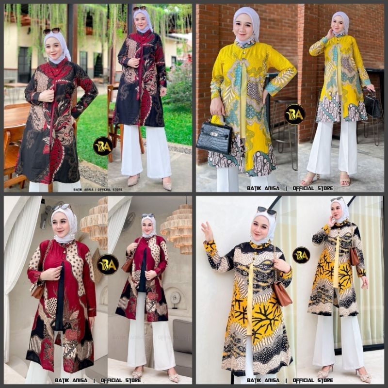 Tunik Batik Wanita Modern Atasan Batik Wanita