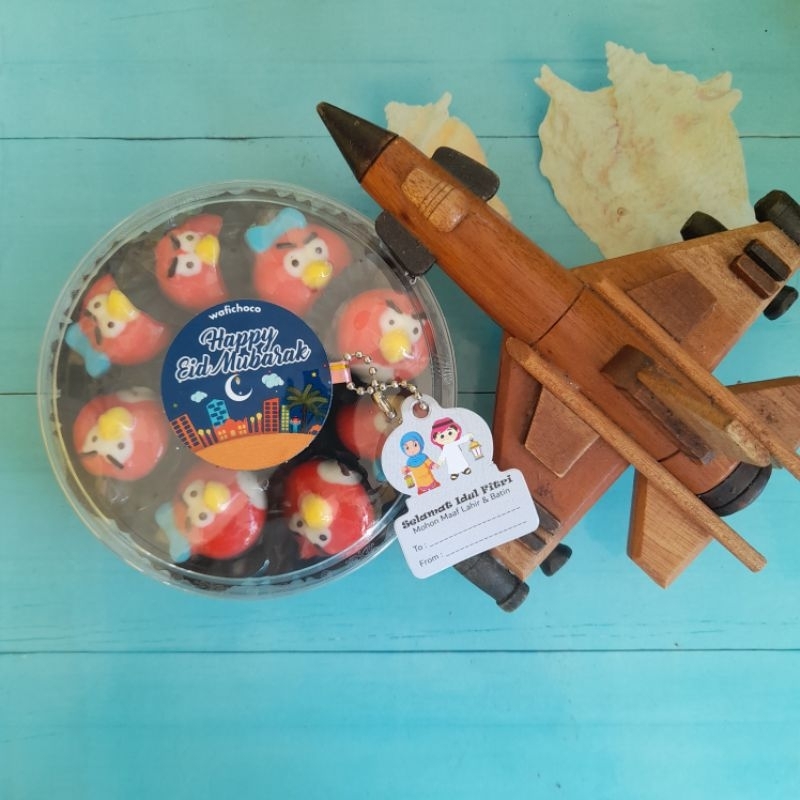 

FREE HANG TAG LEBARAN !!! COKLAT PREMIUM COKELAT KARAKTER ANGRY BIRD