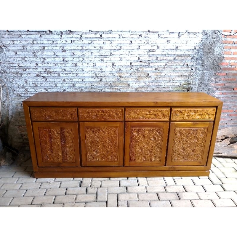 Buffet jati ukir / Buffet tv / Buffet serbaguna