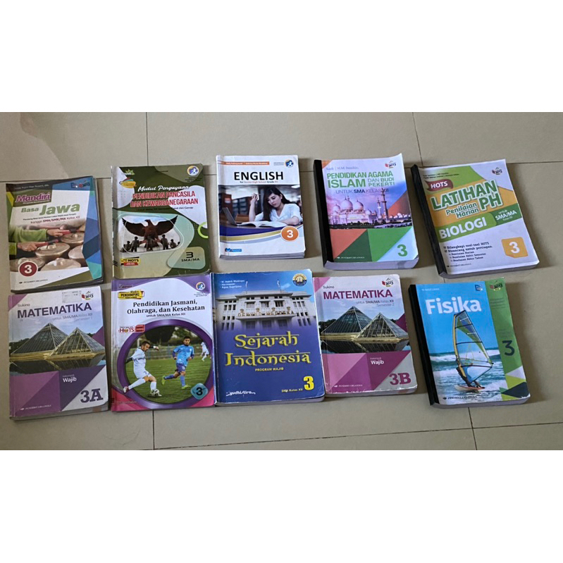 Buku bekas sma kelas 12