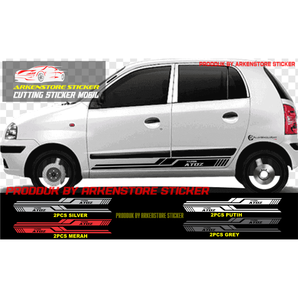 sticker sticker mobil atoz cutting sticker mobil hyundai atoz terbaru