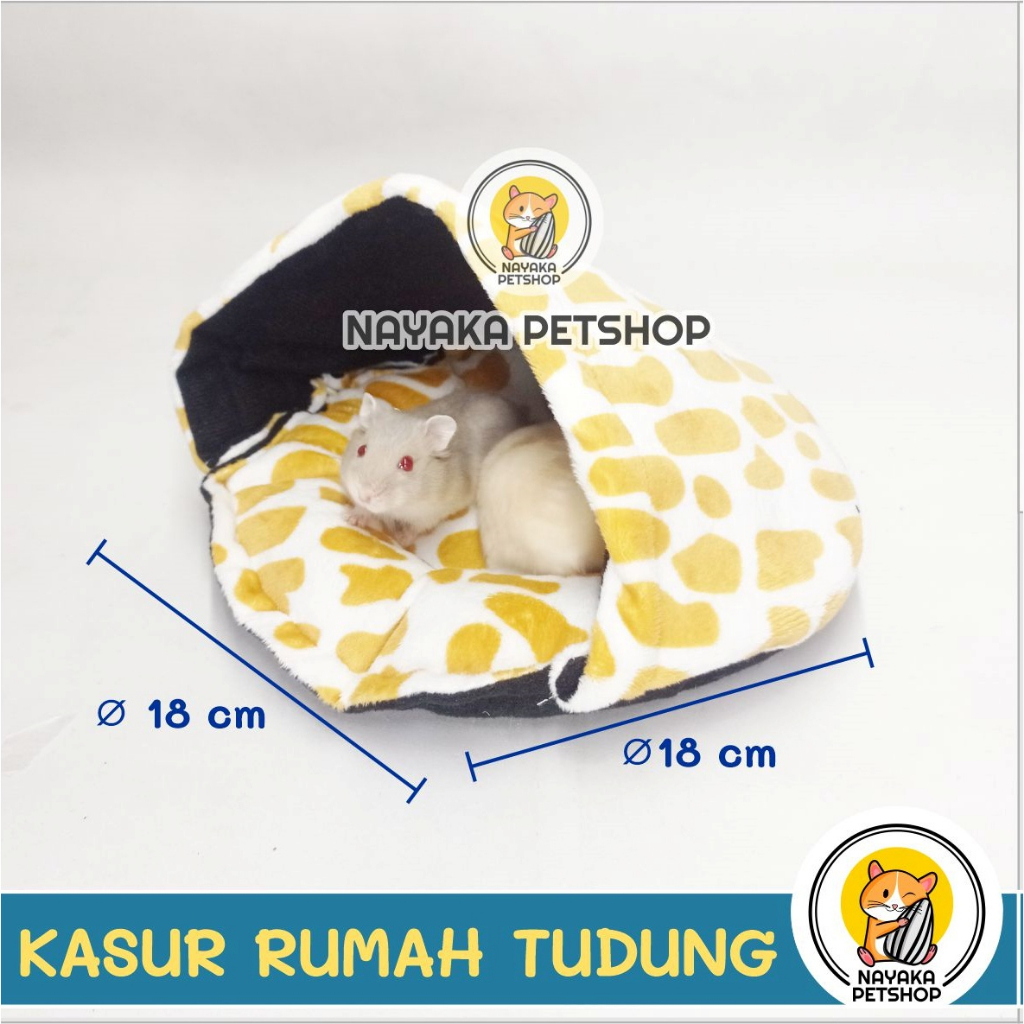 Kasur Hamster Rumah Tudung Sleeping Pouch Sugar Glider Sarang Ranjang Mini Bed Kandang Tupai Tempat Tidur Hewan