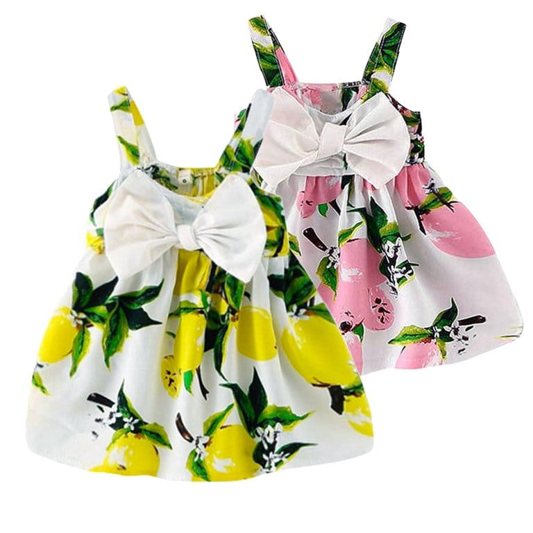 Gaun bayi 6m-1th Dress pantai anak baju ulang tahun dress pesta anak