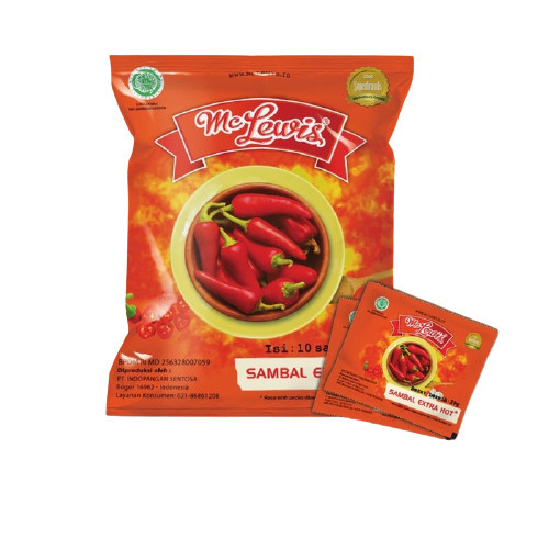 

Mc Lewis Sambal Extra Hot 20g (10 Sachet x 20g)