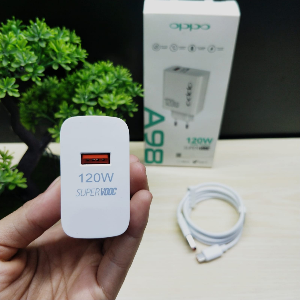 CHARGER OPPO A98 SUPERVOOC 120W FAST CHARGING MICRO TYPE C PROMO SEN