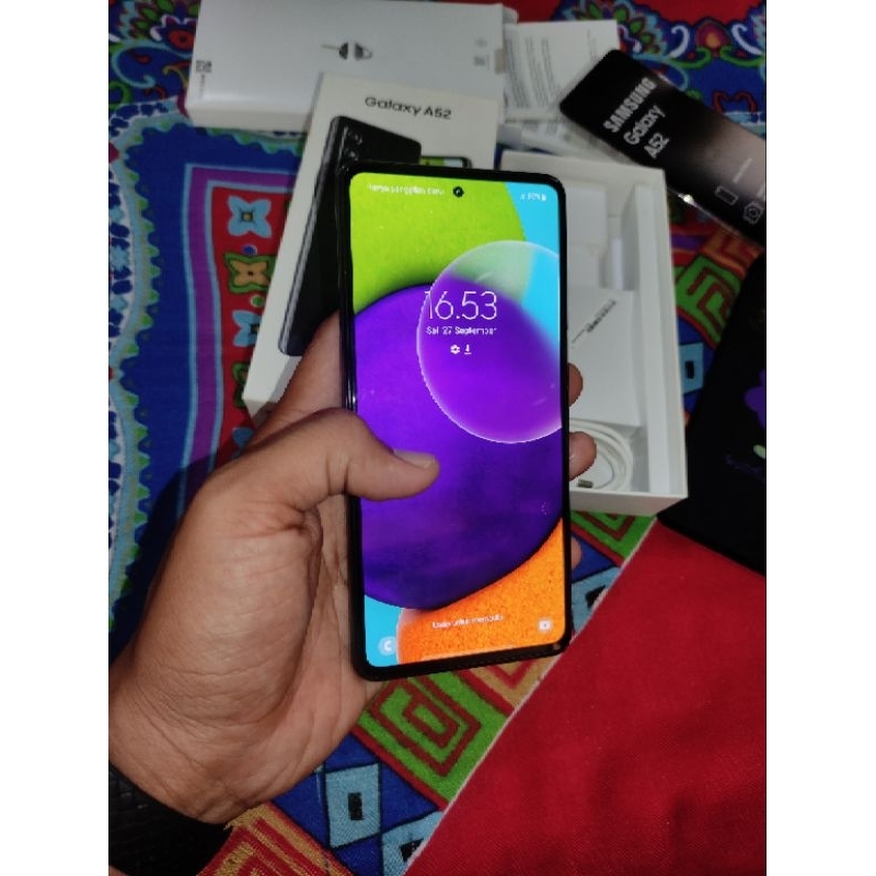 Samsung galaxy A52 Second ram 8/256 Full ori Normal No minus