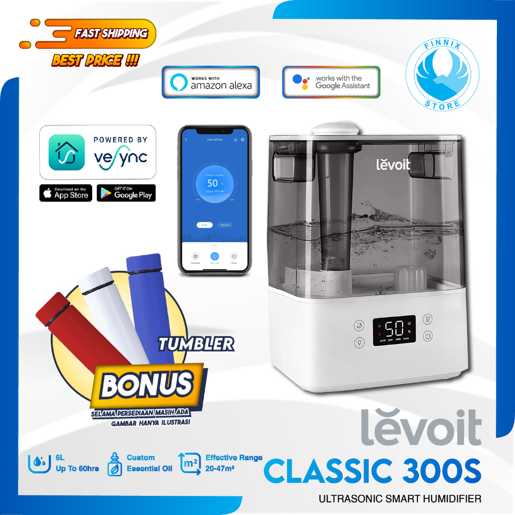 Levoit Classic 300S Smart Ultrasonic Cool Mist Humidifier - RESMI