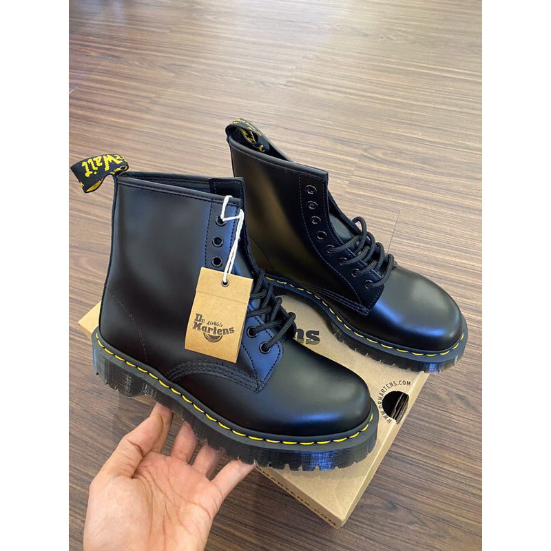 Sepatu Dr.Martens 1460 Bex Black Smooth ORIGINA 1000%