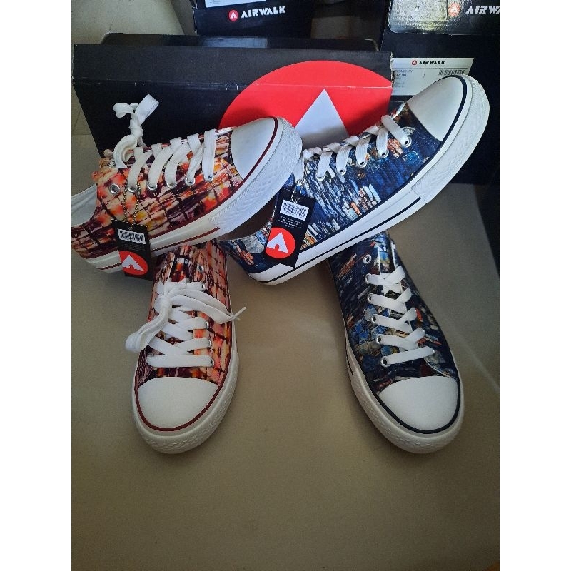 Sepatu Airwalk Reyna black multi dan white multi