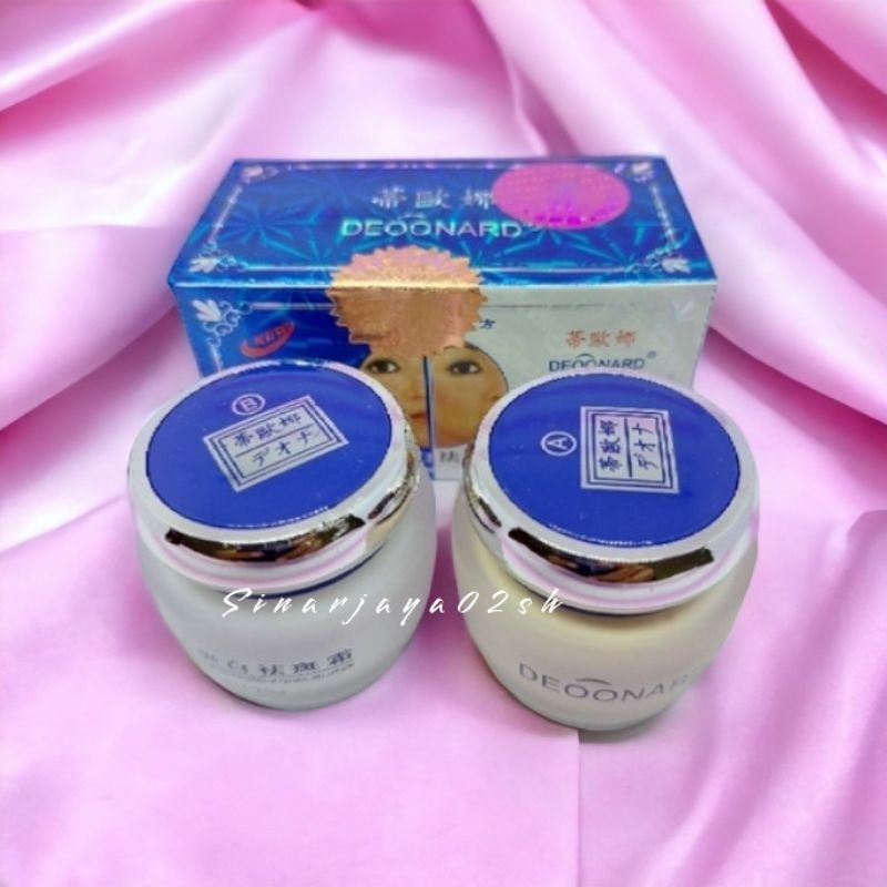 Cream DEOONARD SET BIRU ORIGINAL DEOONARD SET SIANG DAN MALAM