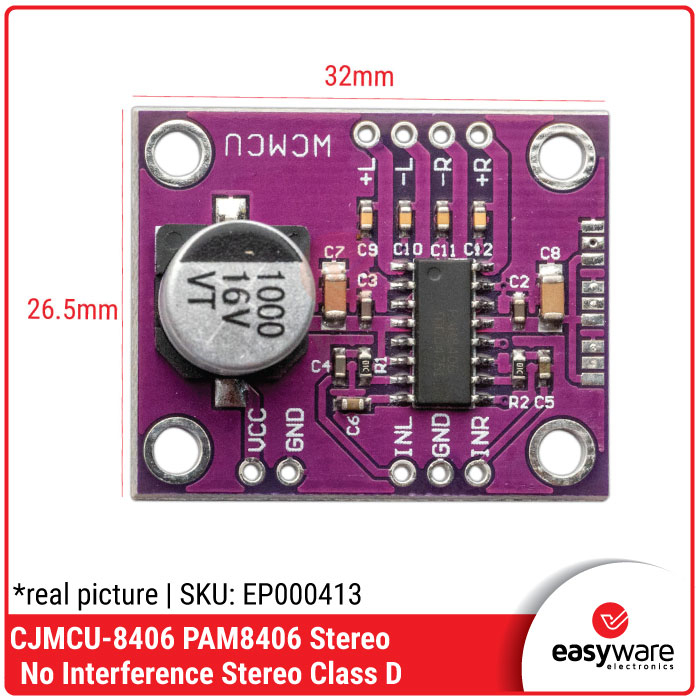 CJMCU-8406 PAM8406 no interference stereo class d module 5W