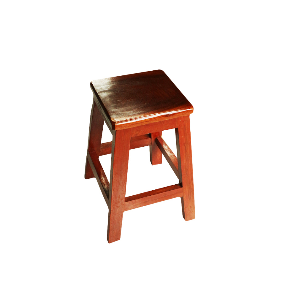 FM - Kursi Bangku Kayu Cafe Ukuran 50 cm Serbaguna Wooden Chair