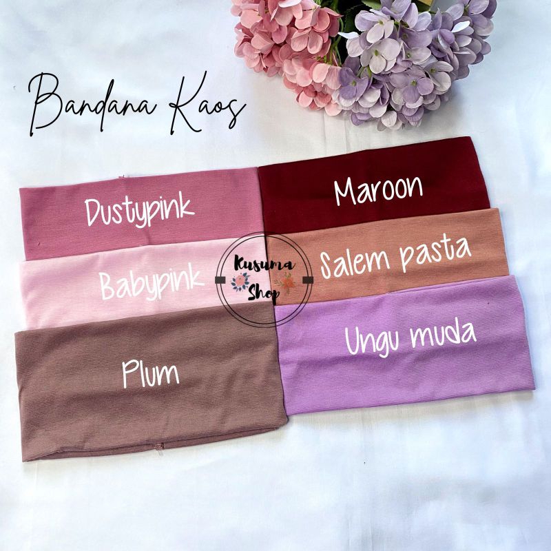 Bandana Kaos/Inner Bandana polos