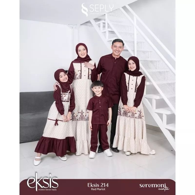 Sarimbit Keluarga Eksis 214 Red Marlot by Seply | Meyra 145 | Selia 132 | Kaseo 187 | Kliko 135 |