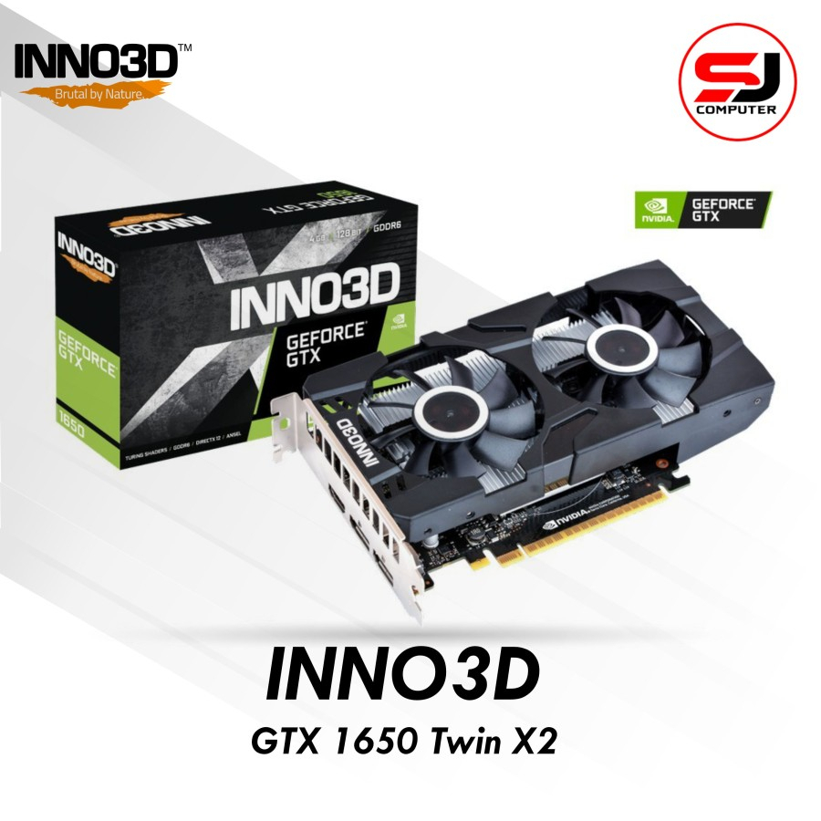 Inno3D GTX 1650 Twin X2 4GB D6 OC - VGA Geforce GTX1650 4GB Ddr6