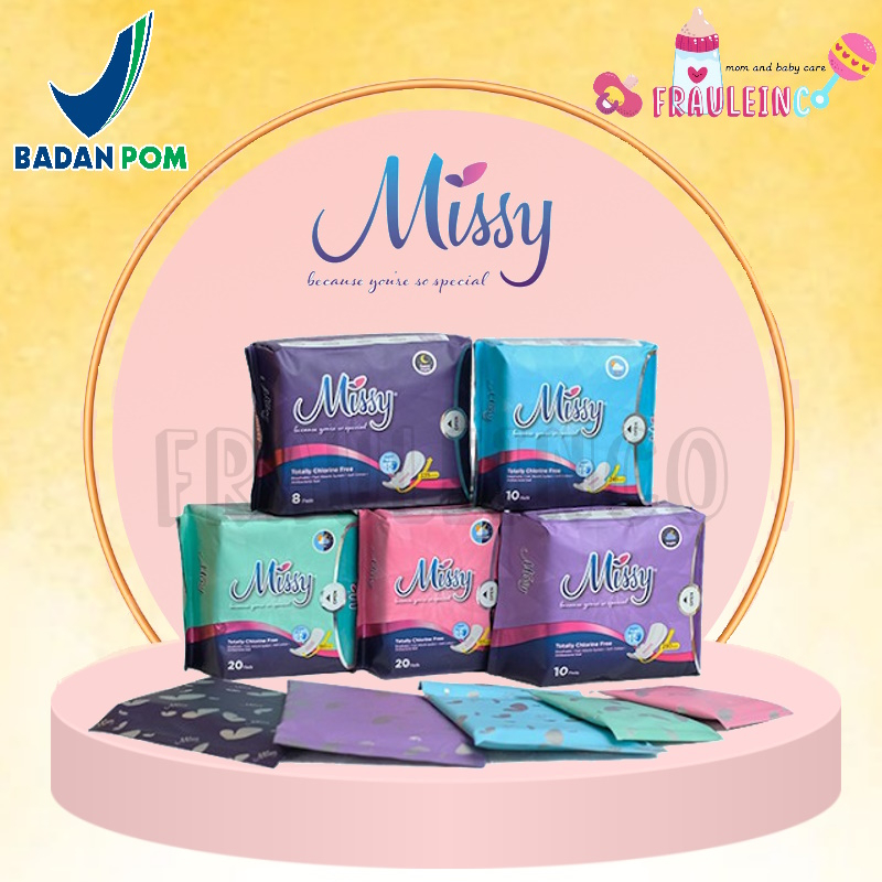 *FRAULEINCO* MISSY PEMBALUT KESEHATAN PEMBALUT WANITA PANTYLINER SOFTEX KESEHATAN