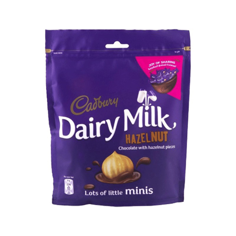 

Cadbury Dairy Milk Minis Hazelnut Chocolate 168gr